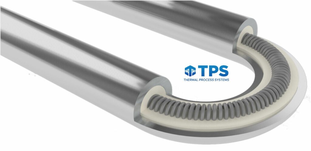 Heating element internal components.