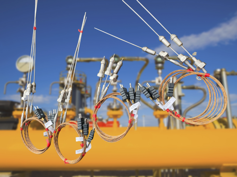 Thermocouples and thermowells for oil and gas applications